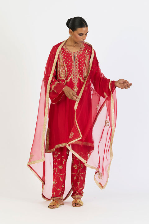 Rupal Dupatta - Red