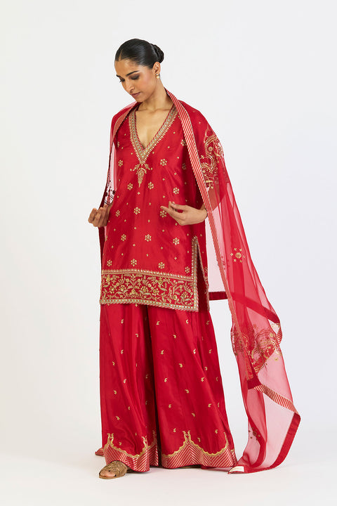 Aarini Dupatta - Red