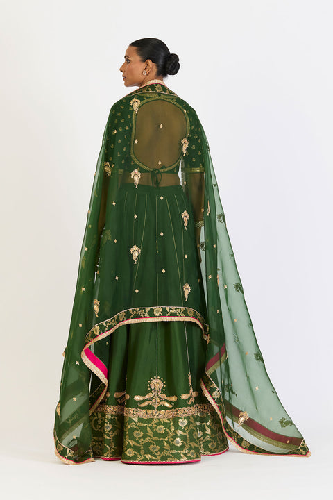 Kalyani Dupatta - Dark Green
