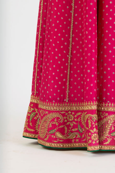 Ragini Lehenga Set - Fuschia Pink