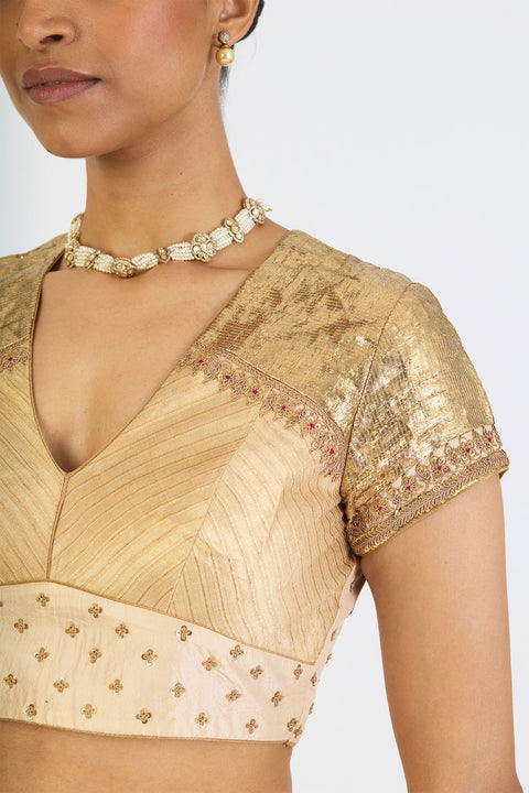 Manjari Lehenga Set - Oats