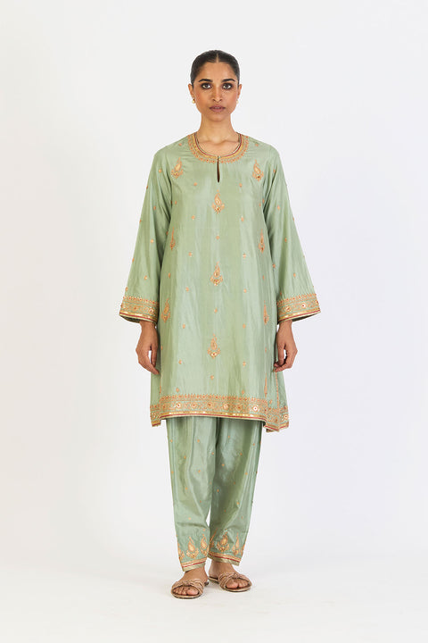 Chandni Kurta and Pant - Jade