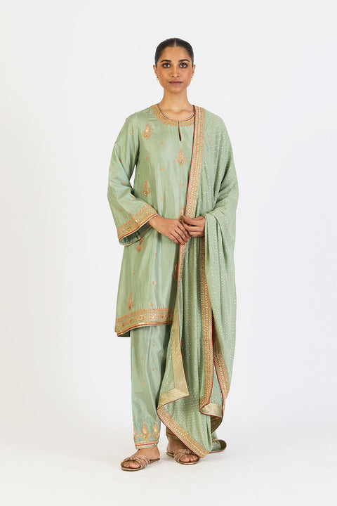 Chandni Kurta and Pant - Jade