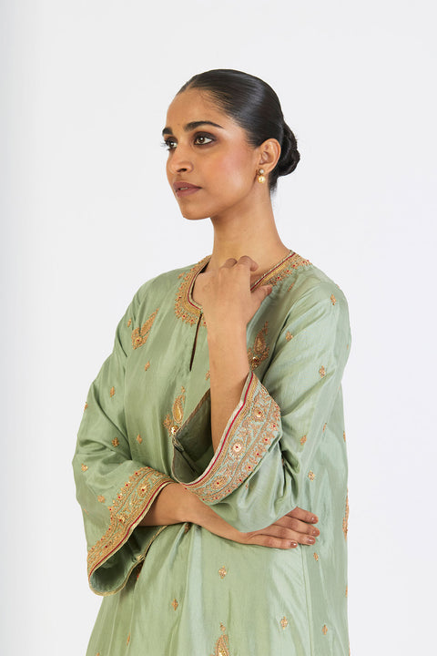 Chandni Kurta and Pant - Jade