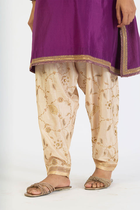 Anika Kurta and Pant - Magenta