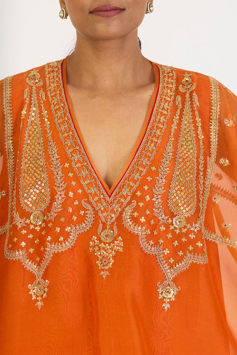 Madhavi Kaftan and Pant - Orange