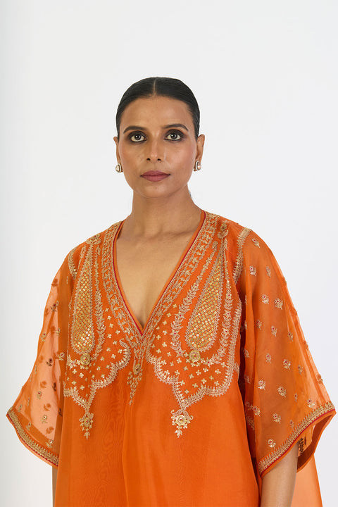 Madhavi Kaftan and Pant - Orange