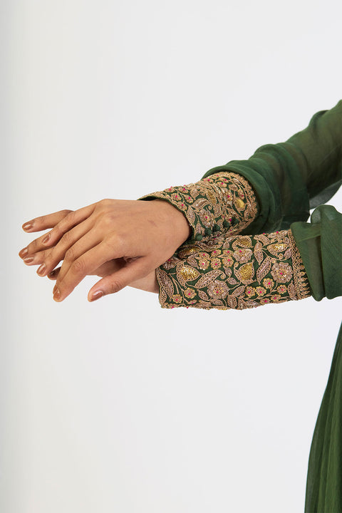 Neelima Anarkali - Dark Green