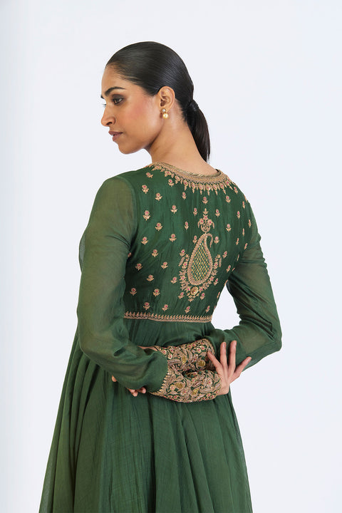 Neelima Anarkali - Dark Green