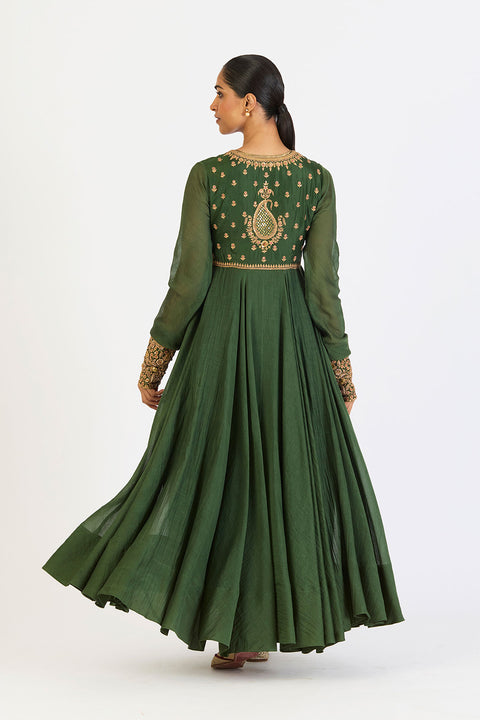 Neelima Anarkali - Dark Green