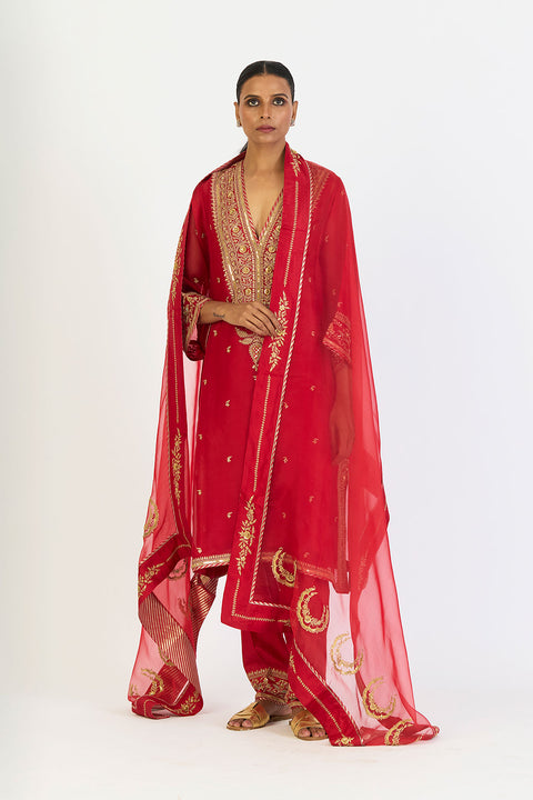 Orvana Dupatta - Red