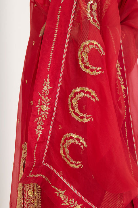 Orvana Dupatta - Red