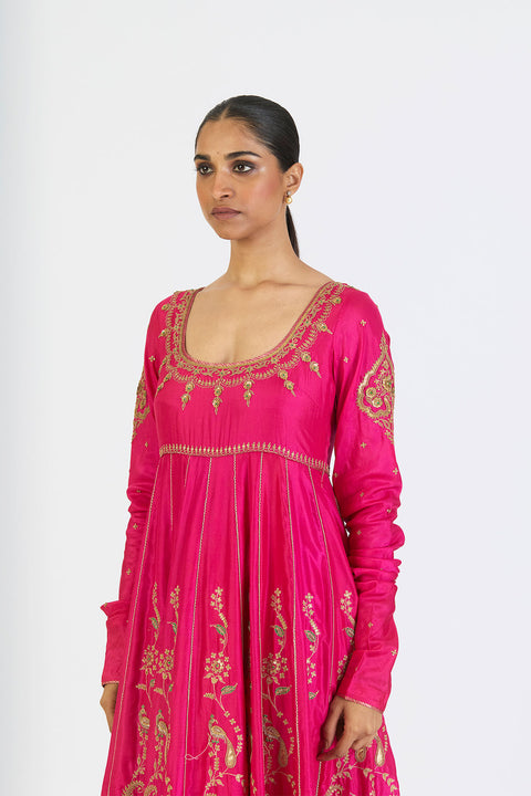 Vedika Anarkali - Fuschia Pink