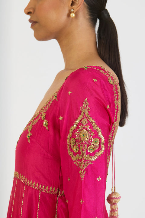 Vedika Anarkali - Fuschia Pink