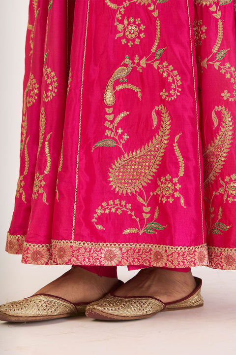 Vedika Anarkali - Fuschia Pink