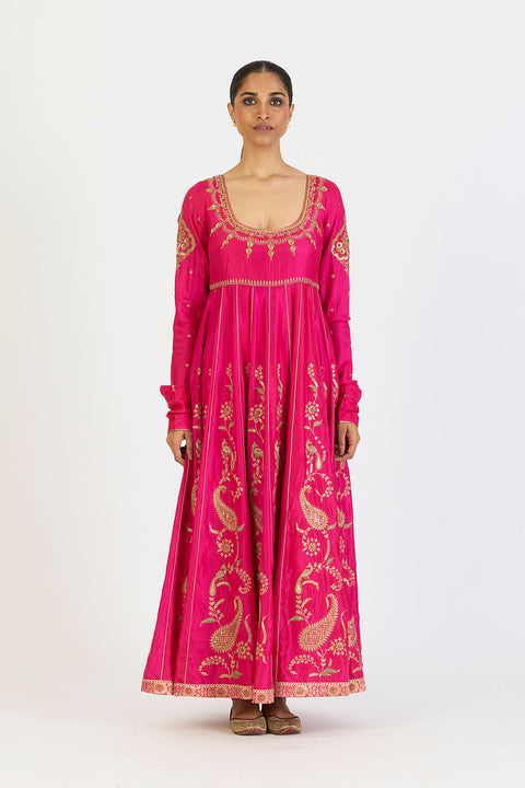 Vedika Anarkali - Fuschia Pink