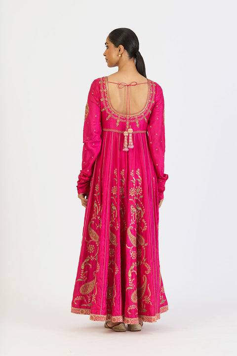 Vedika Anarkali - Fuschia Pink