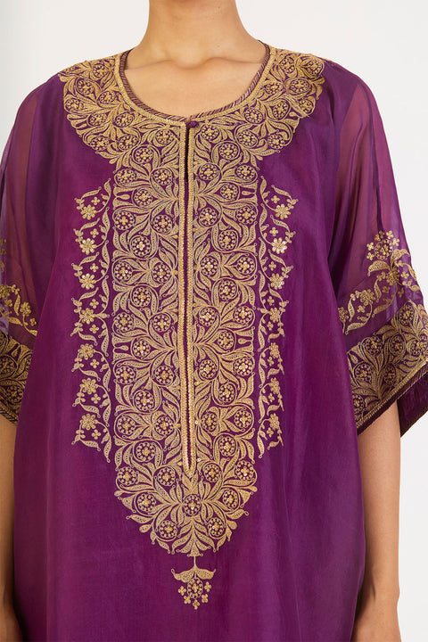 Aishani Kaftan and Pant - Magenta