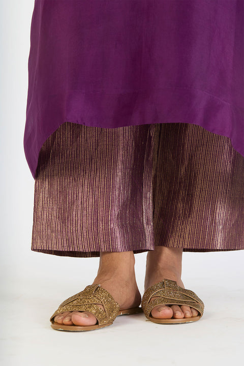 Aishani Kaftan and Pant - Magenta