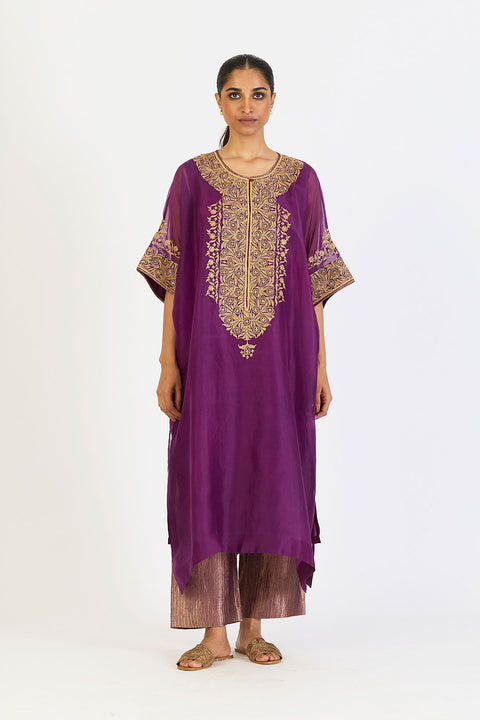Aishani Kaftan and Pant - Magenta