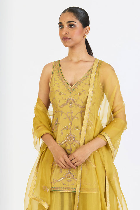 Toor Dupatta - Mint Green