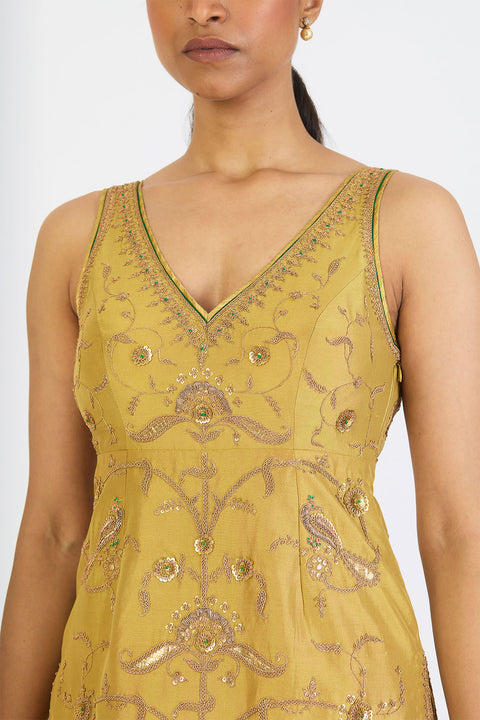 Ishanvi Kurta and Sharara - Mint Green