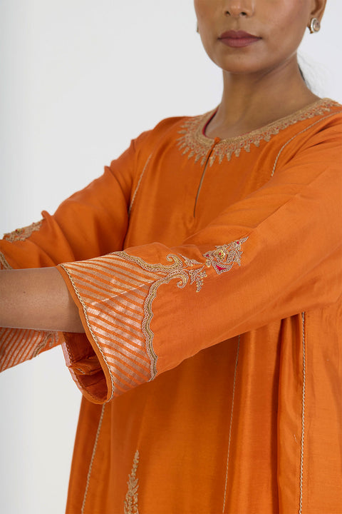 Mehar Kurta & Pant - Orange