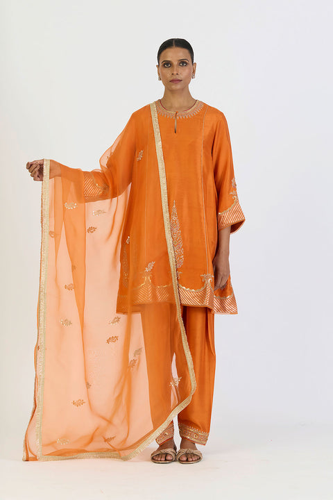 Mehar Kurta & Pant - Orange