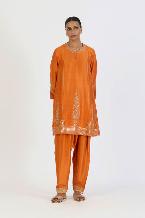 Mehar Kurta & Pant - Orange