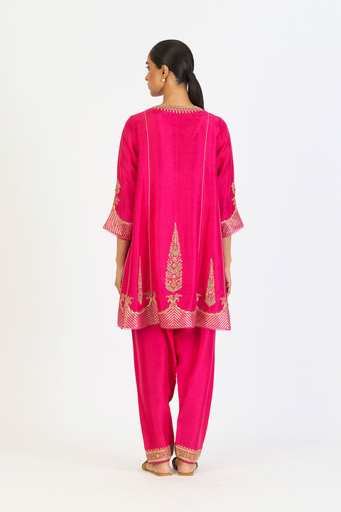 Mehar Kurta & Pant - Fuschia Pink