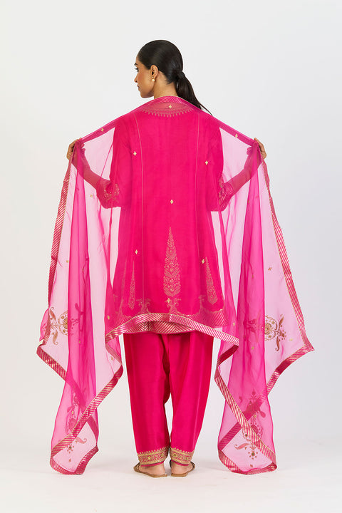 Archana Dupatta - Fuschia Pink
