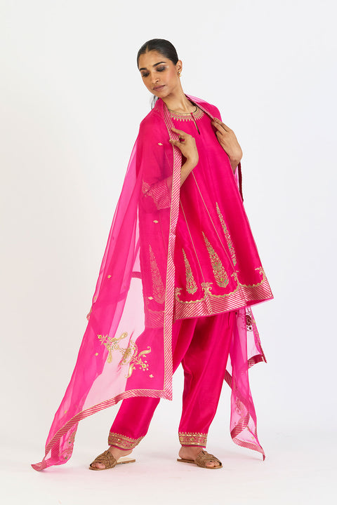 Archana Dupatta - Fuschia Pink