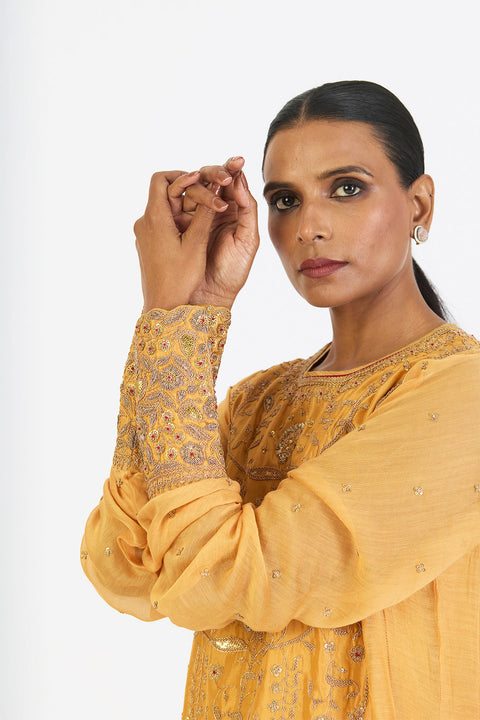 Supriya Kurta and Pant - Mango Yellow