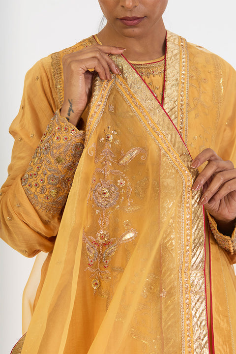 Archana Dupatta - Mango Yellow