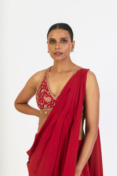 Amruta Blouse - Red
