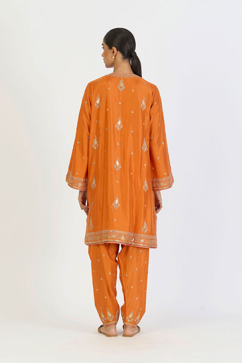 Chandni Kurta and Pant - Orange