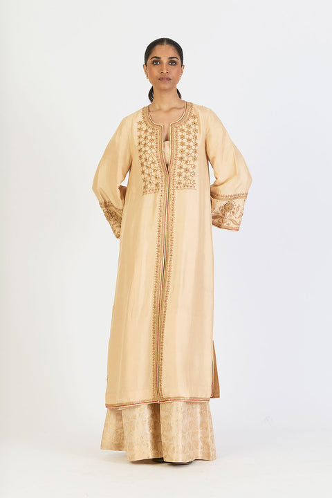 Gunjan Jacket Set - Oats