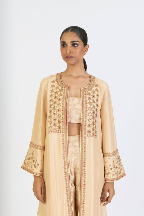 Gunjan Jacket Set - Oats