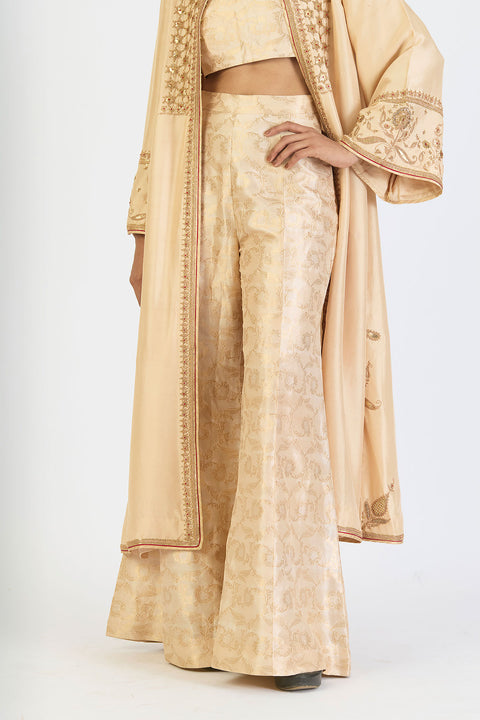 Gunjan Jacket Set - Oats