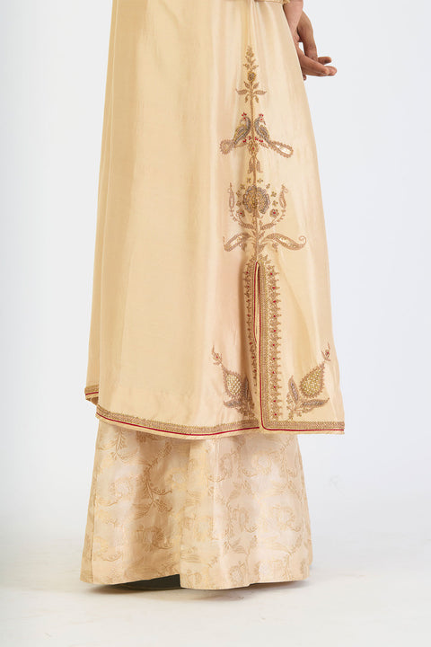 Gunjan Jacket Set - Oats