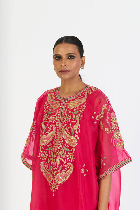 Ishara Kaftan and Pant - Fuschia Pink