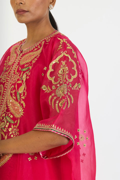 Ishara Kaftan and Pant - Fuschia Pink