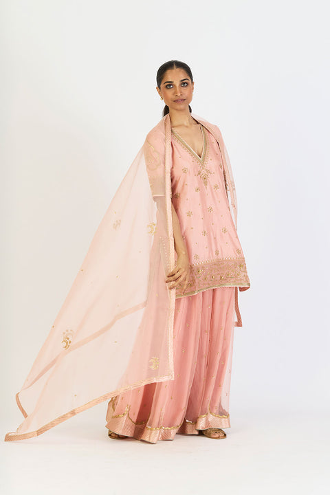 Advika Dupatta - Salmon Pink