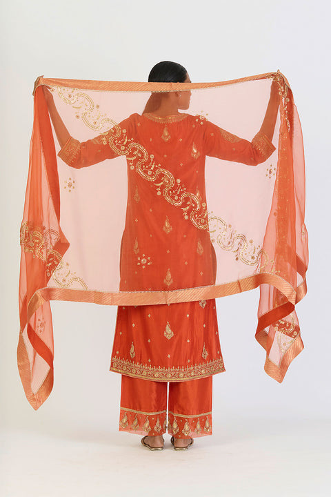 Aarini Dupatta - Rust