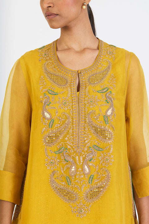 Charu Kurta and Pants - Lime