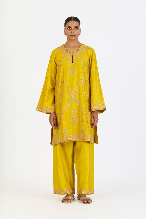 Mahika Kurta and Pant - Lime