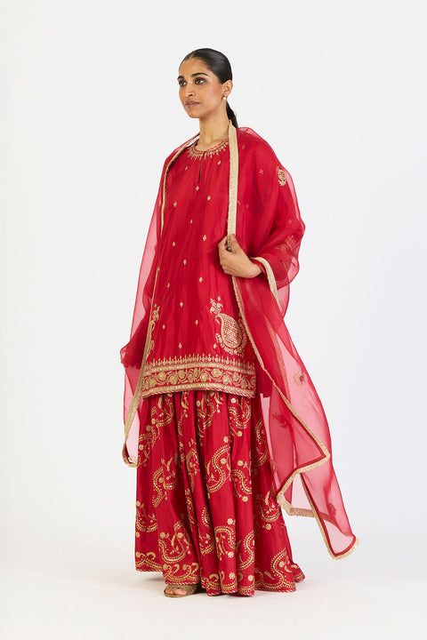 Aparna Dupatta - Red