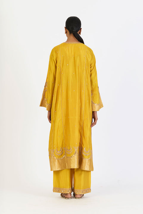 Vasudha Kurta and Pant - Lime