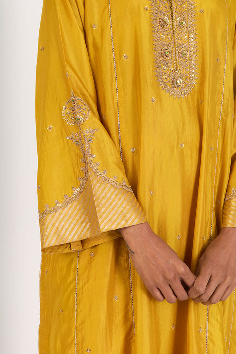 Vasudha Kurta and Pant - Lime
