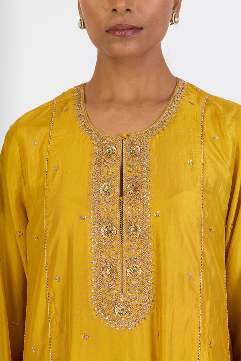 Vasudha Kurta and Pant - Lime